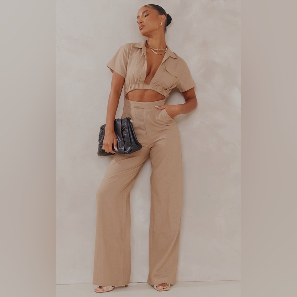 Cargo, Linen Jumpsuit